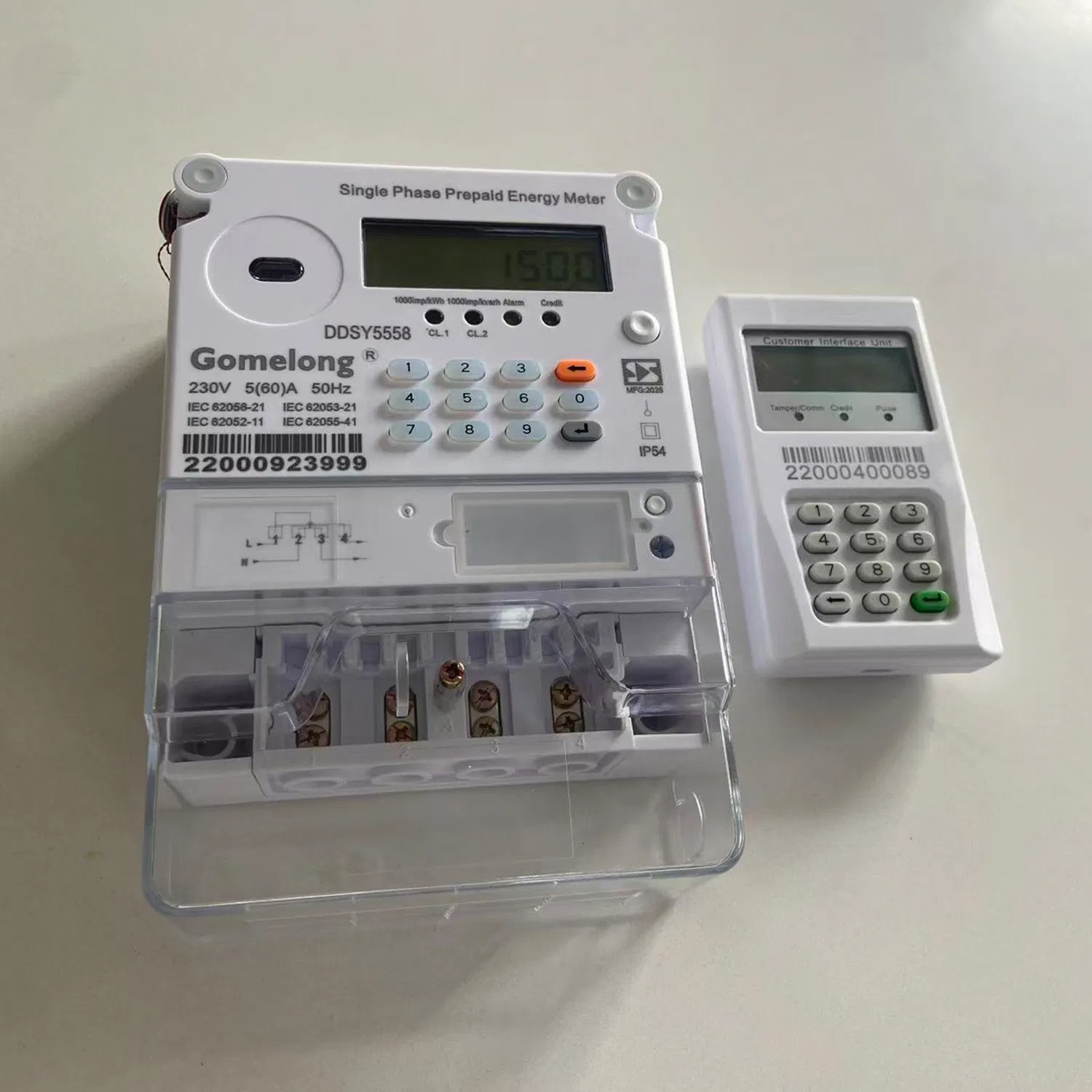 RF Prepaid Meter for Single Phase, Temperature Range -20°C to 50°C